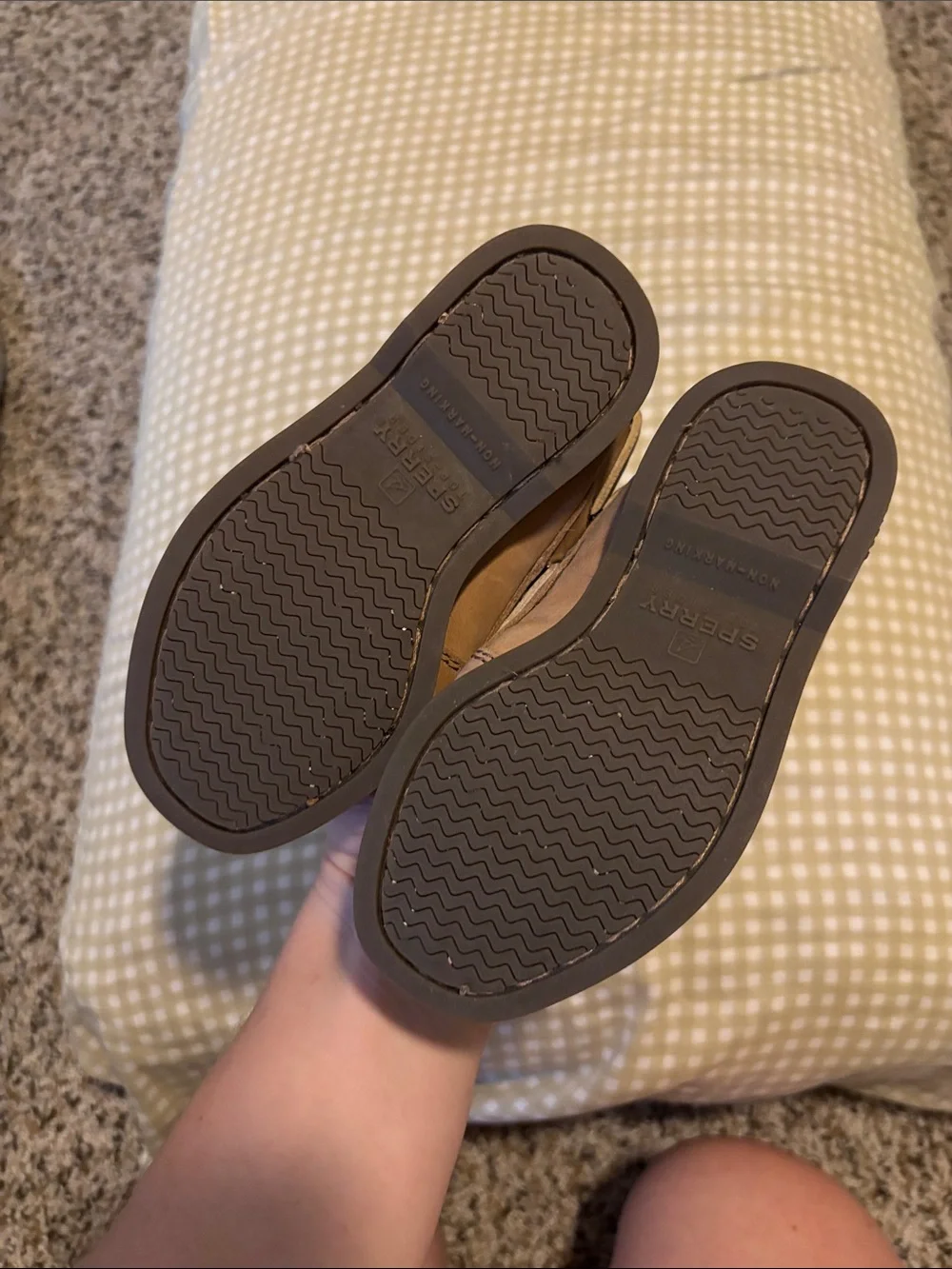 Sperry Kids Brown Leather Moccasin Boat Shoes